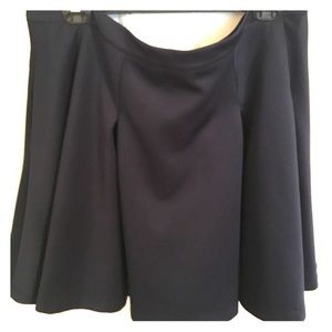 Alice & You Navy Box Pleat Scuba Skirt